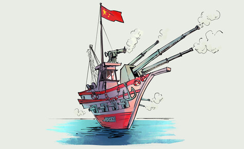 ‘Chaque navire chinois est un navire de guerre’