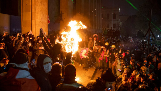 La Géorgie en feu
