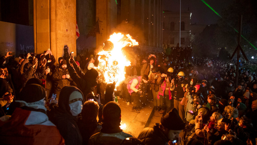 La Géorgie en feu